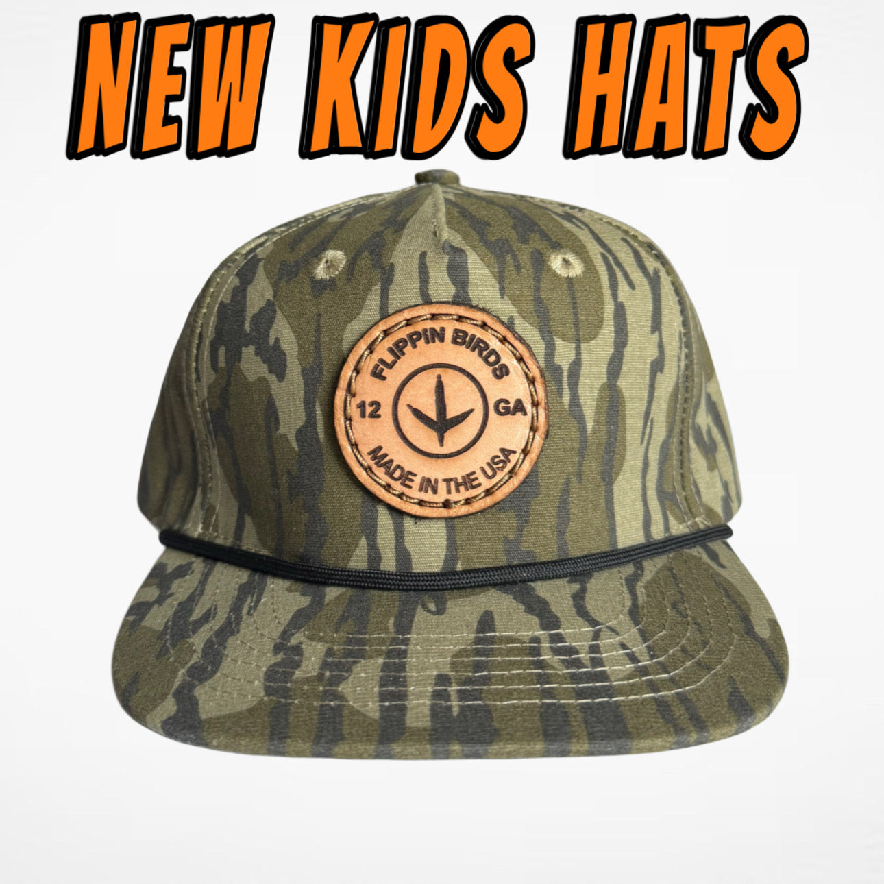 Kids Mossy Oak Bottomland Rope Patch Hat
